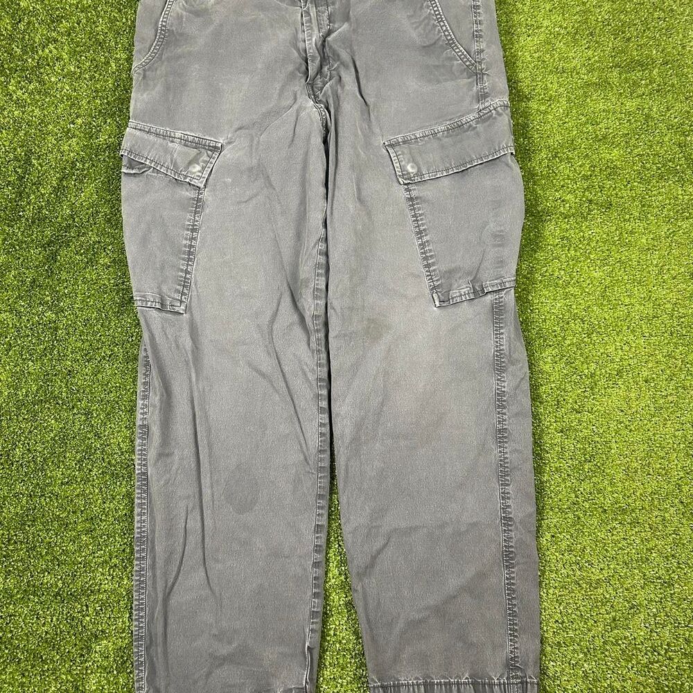 Levi-s Men's Grey and Black Trousers